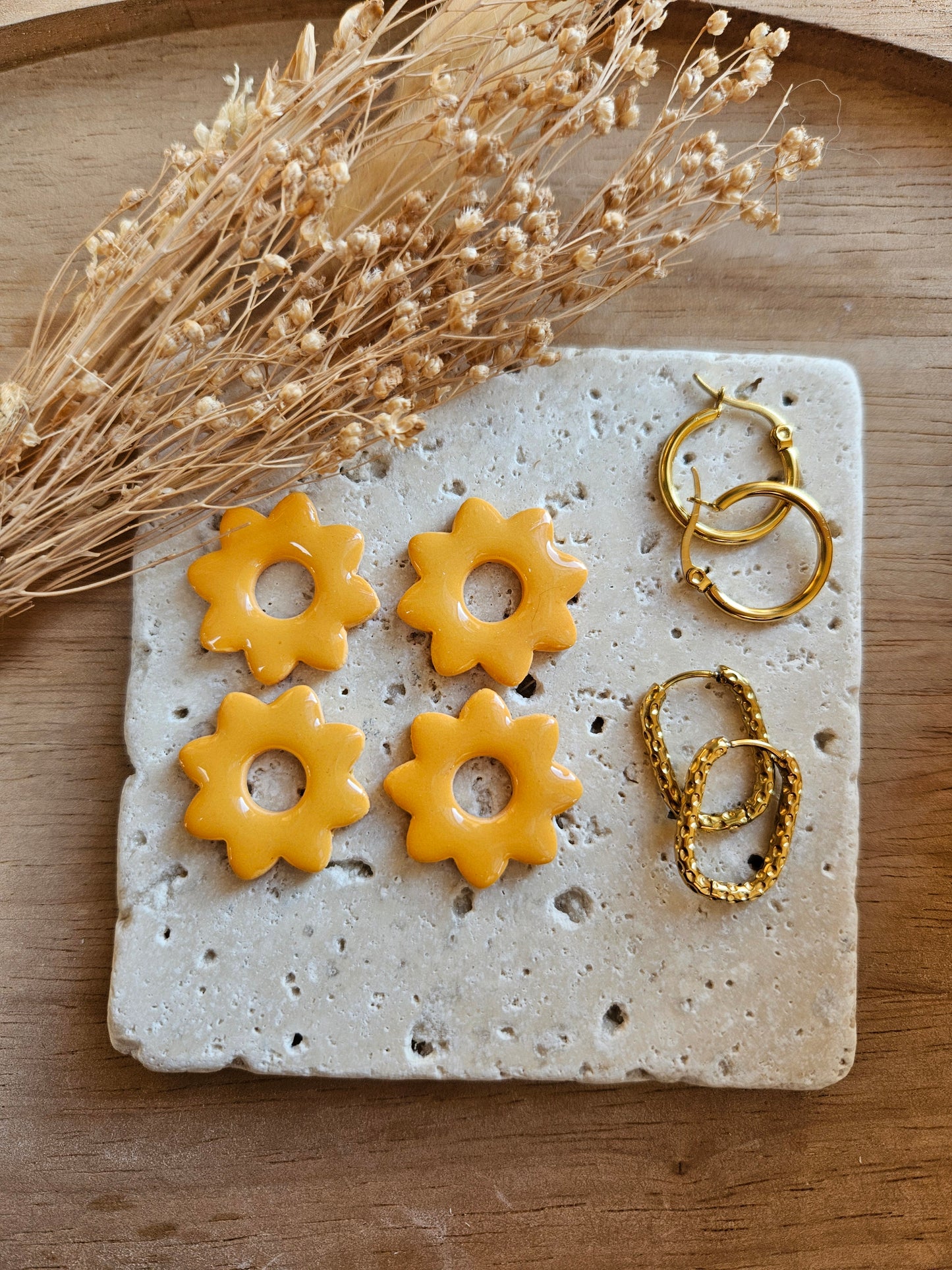 Pampilles interchangeables - par 2 - Collection Noël "Let it Shine" - LISETTE - ORANGE