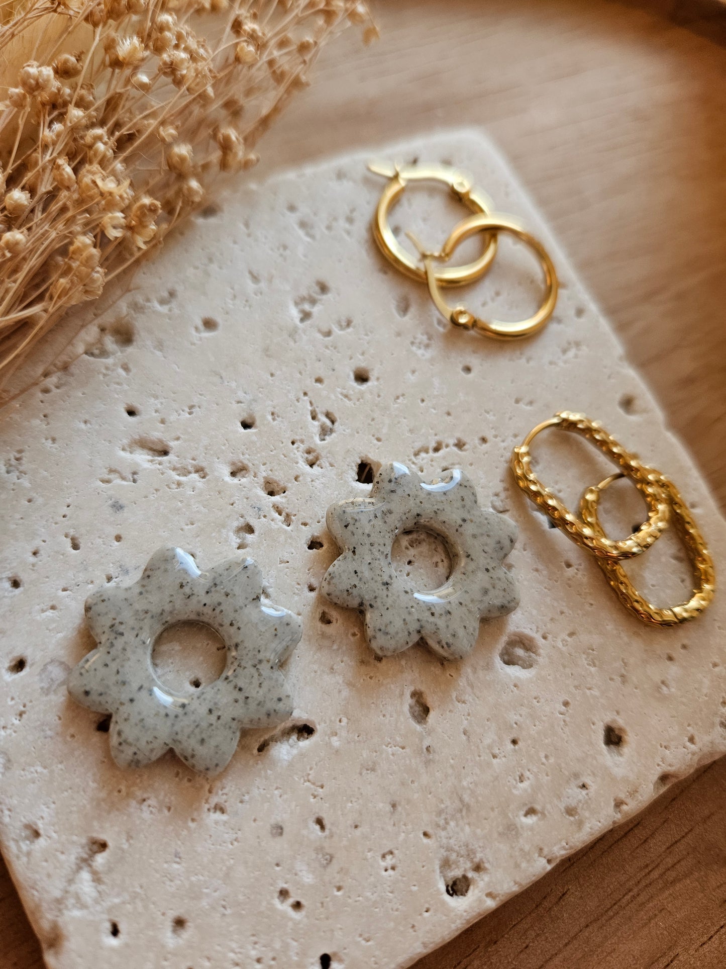 Pampilles interchangeables - par 2 -Collection Noël "Let it Shine" - LISETTE - GRANIT