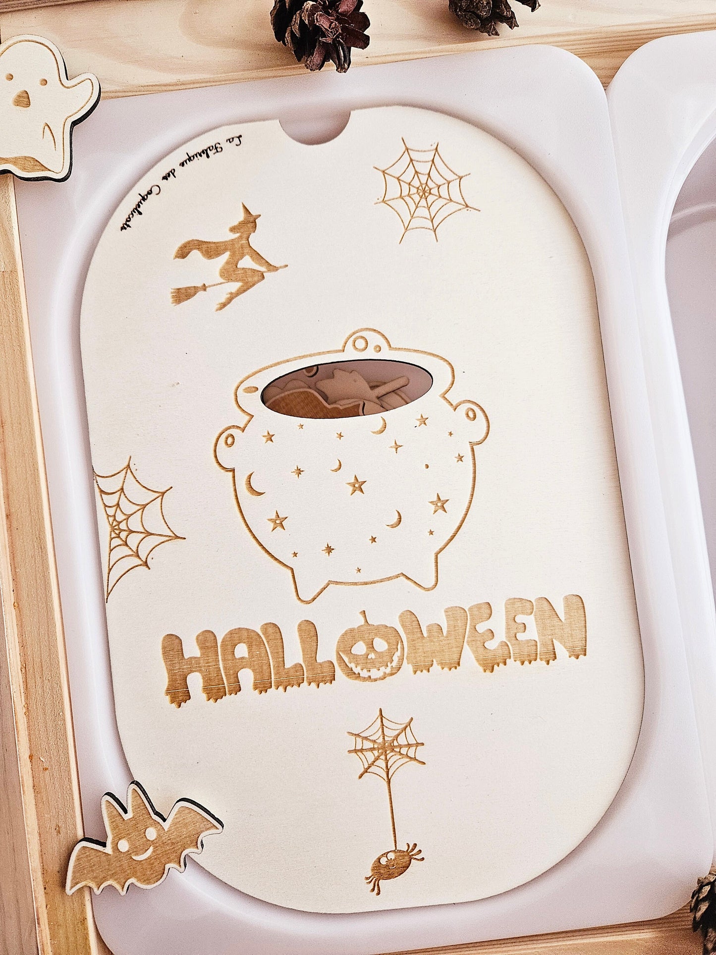 Couvercle TROFAST / Halloween / sorcière / fête halloween / éducatif / cartable / activité enfant / nomenclature / Montessori