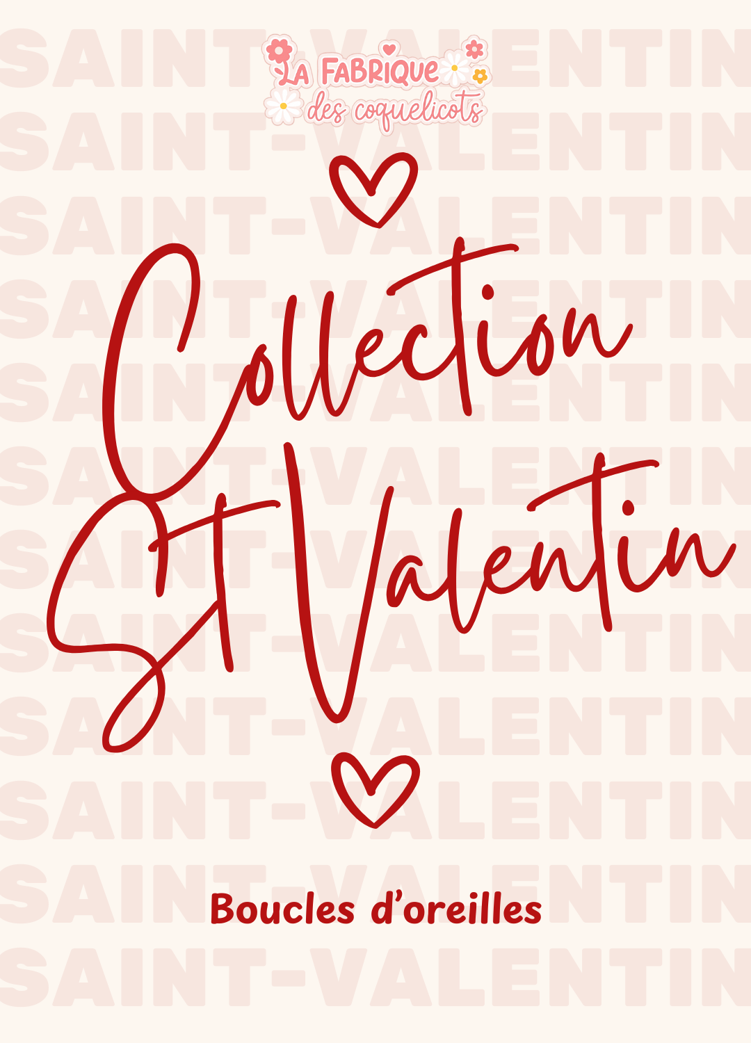 ♥ Collection SAINT VALENTIN - Boucle d'oreilles ♥