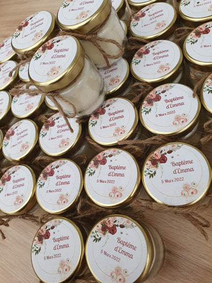 Mini Bougie personnalisée  | cadeau invité |