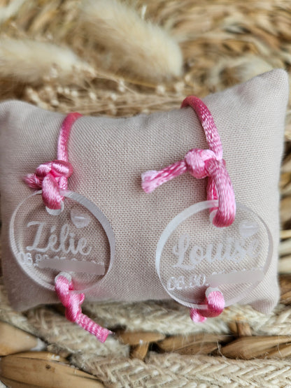 Bracelet liberty SOS vacances / enfant perdu / bracelet personnalisé / bracelet enfant bébé / contact urgence