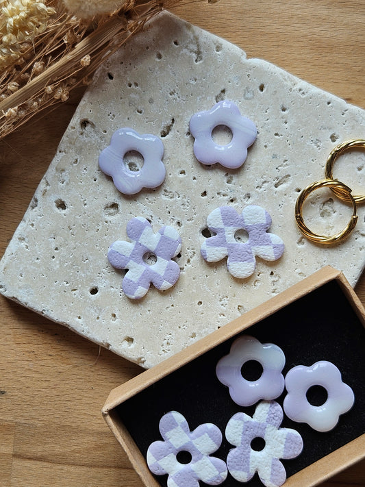 BOX SUMMER Boucles oreilles interchangeables GEORGETTE ET ZELIE - COLLECTION SUMMER -  MAUVE