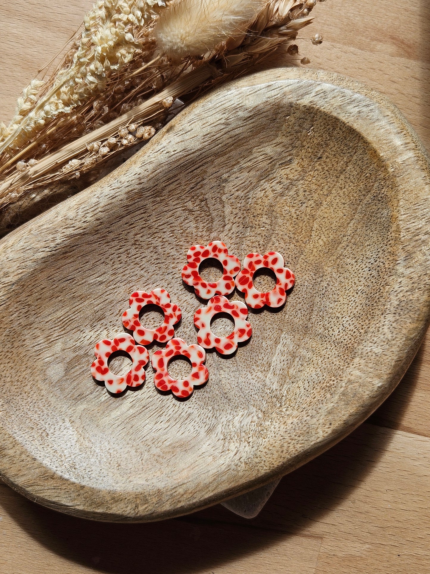 Pampilles interchangeables - par 2 - ZELIE - COLLECTION SUMMER - TACHE ROUGE