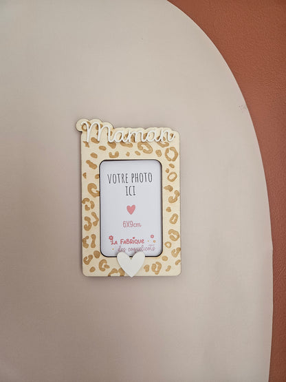 Polaroïd photo personnalisé arrondi bois - magnet