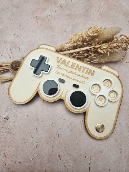 Demande surprise personnalisée -  manette de jeu vidéo - demande parrain marraine annonce tonton témoin