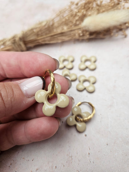 Pampilles interchangeables - par 2 -COLLECTION FALL IN LOVE - COCO LATTE