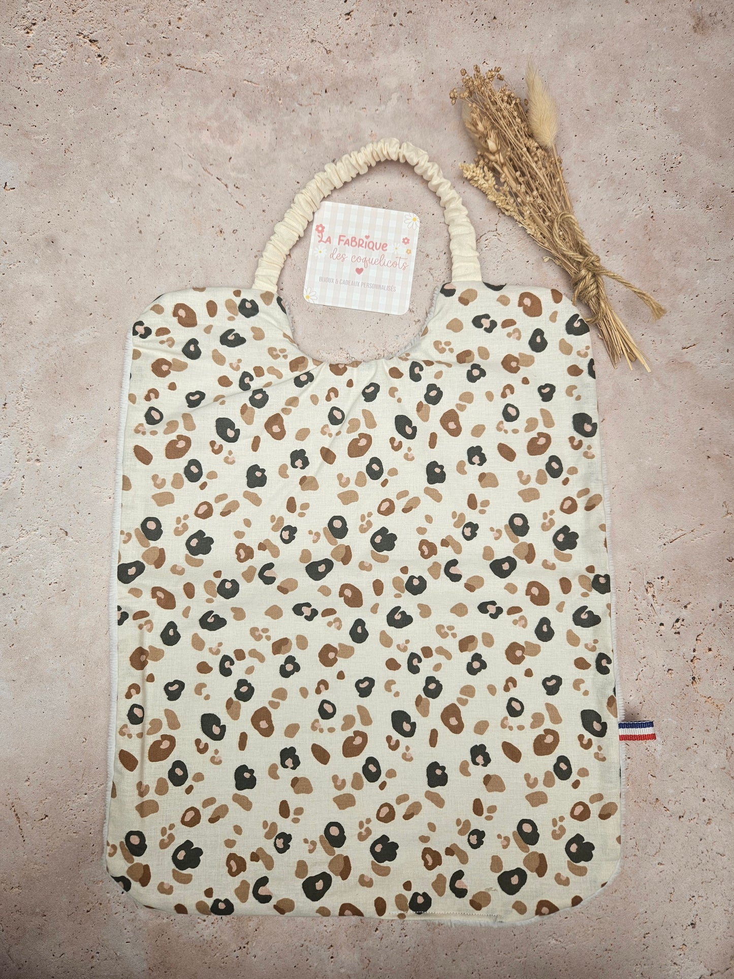 Serviette de Cantine LEOPARD BEIGE