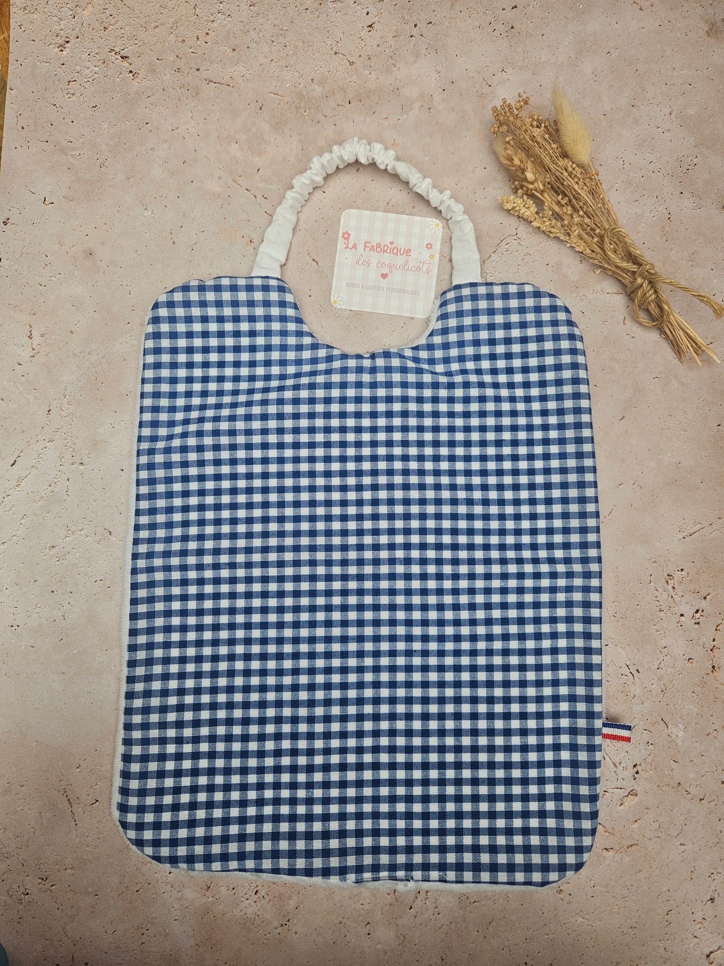 Serviette de Cantine CARREAU VICHY BLEU