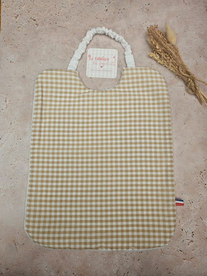 Serviette de Cantine CARREAU VICHY MOUTARDE