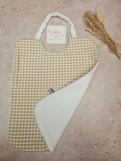 Serviette de Cantine CARREAU VICHY MOUTARDE