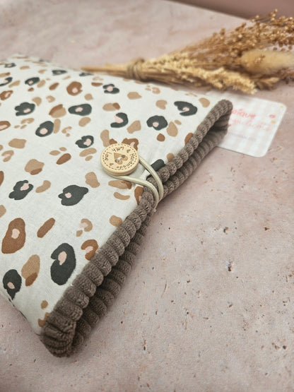 Housse pour livre - LEOPARD BEIGE