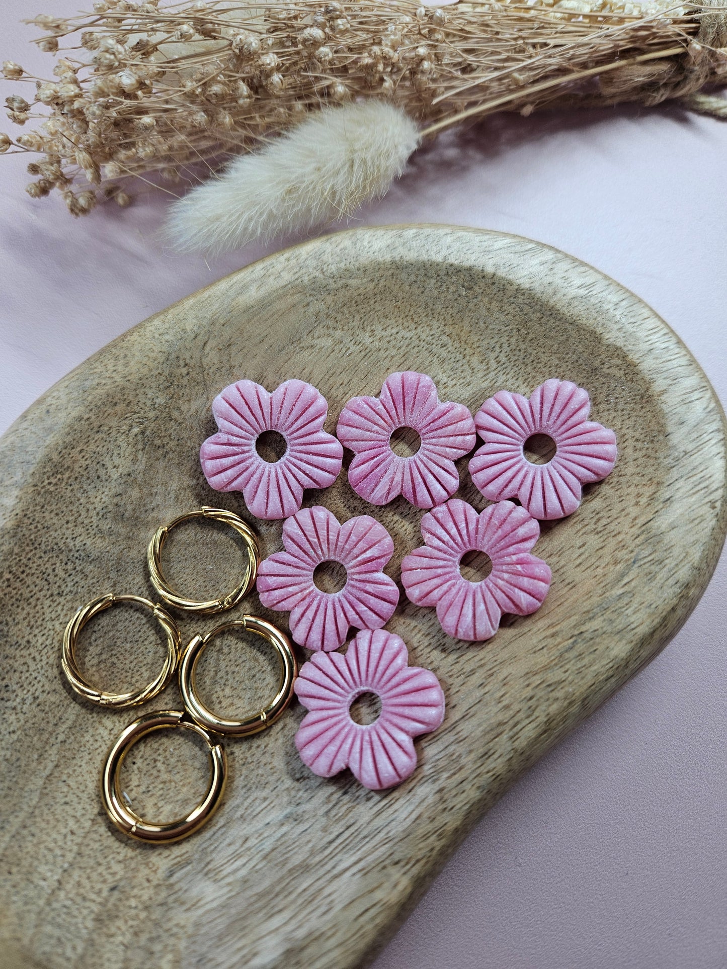 Pampilles interchangeables - par 2 - DROP OCTOBRE - MAXIME NACRE ROSE