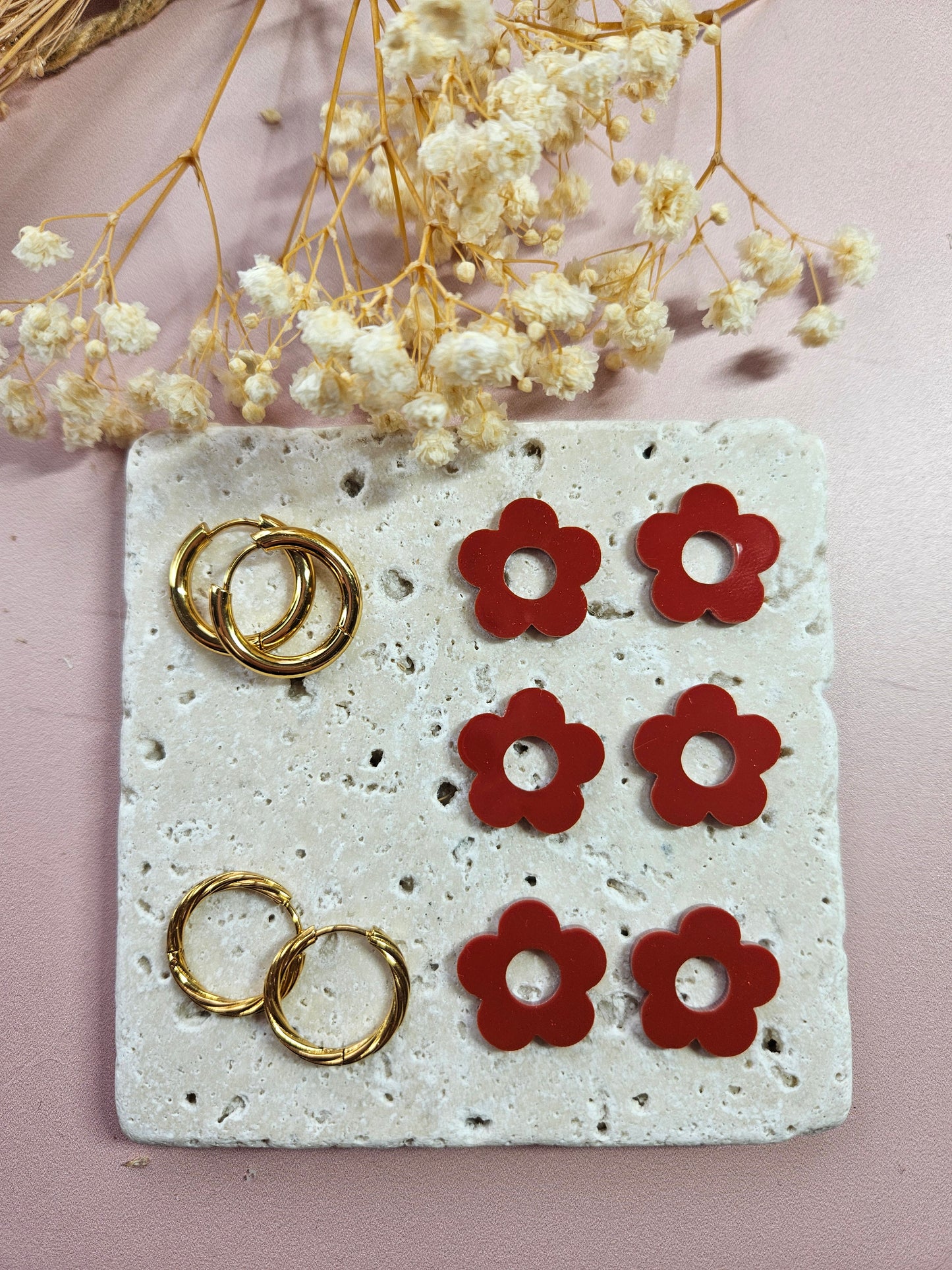 Pampilles interchangeables - par 2 - DROP OCTOBRE - ZELIE TERRA COTTA