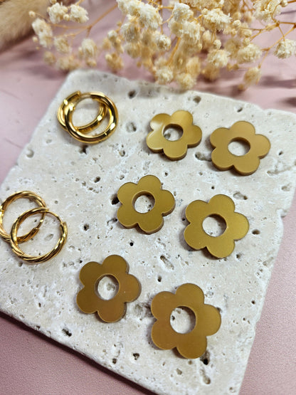 Pampilles interchangeables - par 2 -DROP OCTOBRE - ZELIE OR