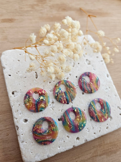 Pampilles interchangeables - par 2 -DROP OCTOBRE - AURORE  CANDY