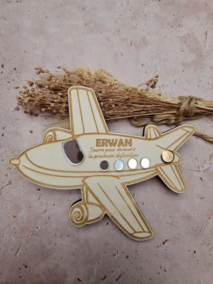 Demande surprise personnalisée -  Avion - demande parrain marraine annonce tonton témoin