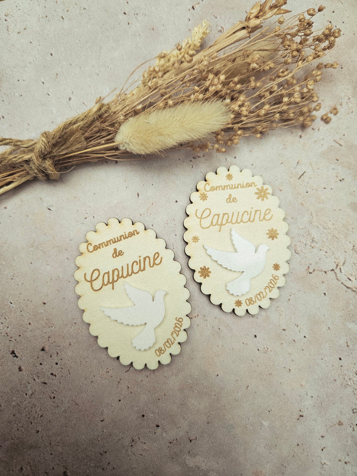 Magnet personnalisé / cadeau invité - COLOMBE