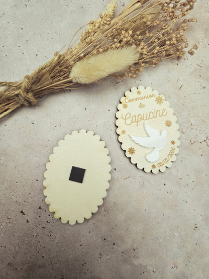 Magnet personnalisé / cadeau invité - COLOMBE