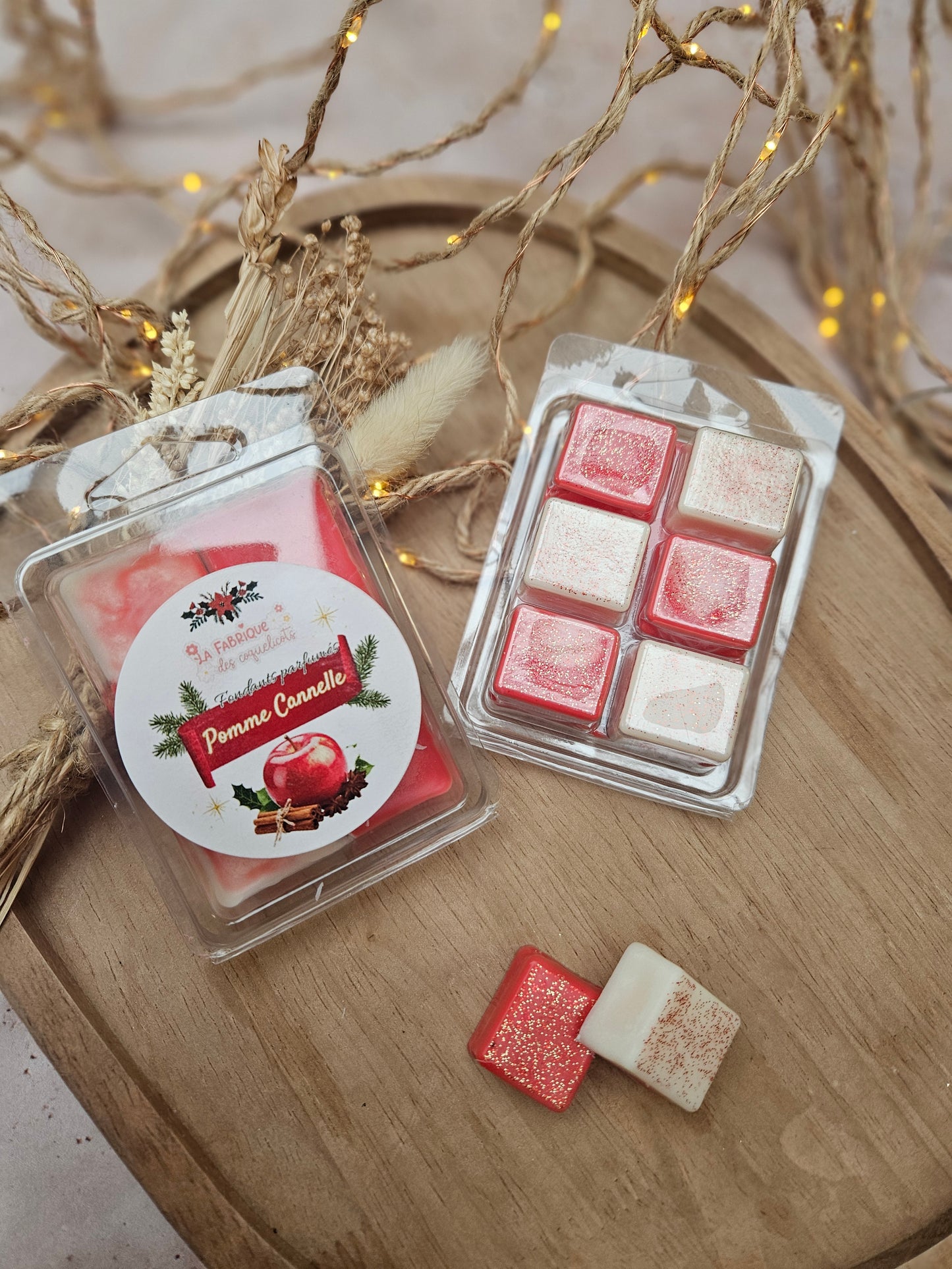 Tablette de 6 fondants parfumés - COLLECTION NOËL 2025 / Pomme Cannelle