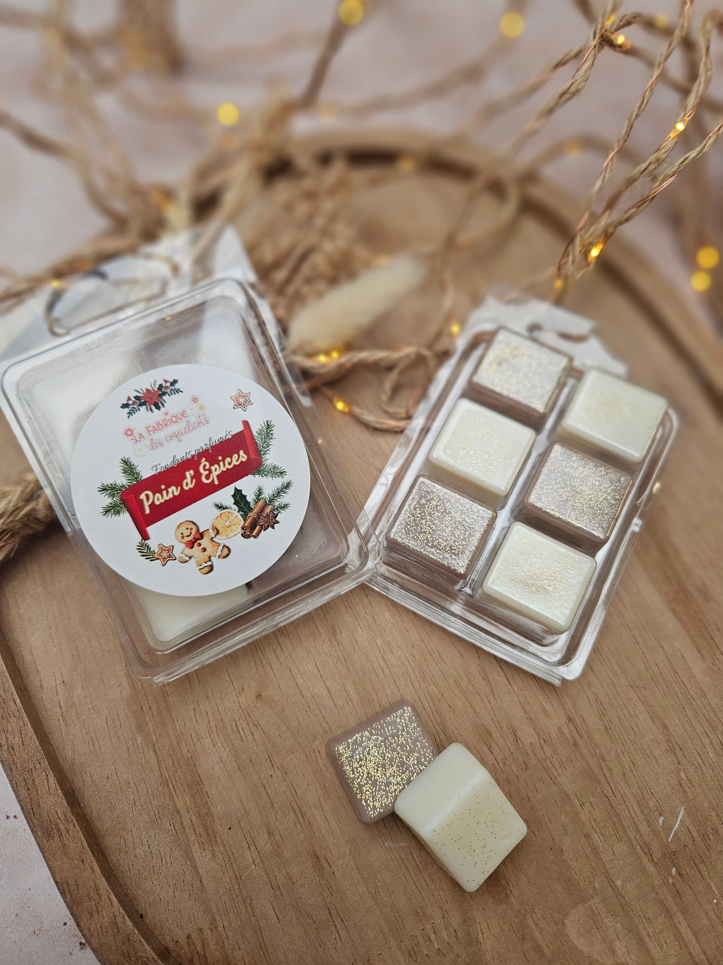 Tablette de 6 fondants parfumés - COLLECTION NOËL 2025 / Pain d'Epices
