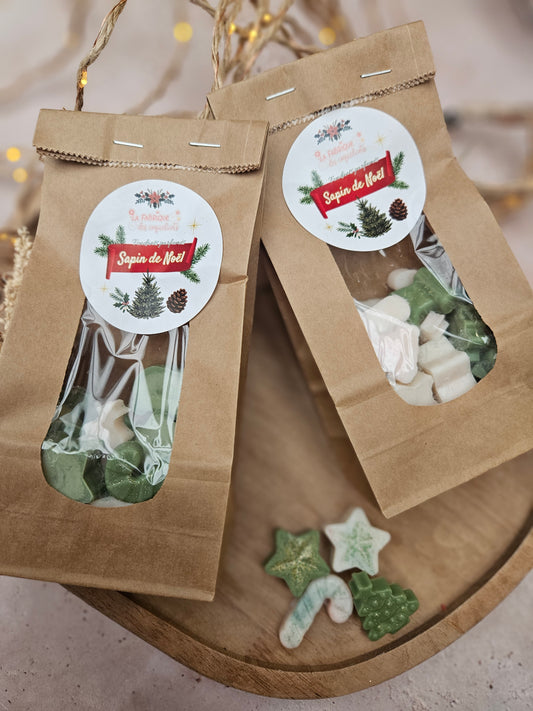 Sachet kraft de 14/16 fondants parfumés - COLLECTION NOËL 2025 / Sapin de Noël