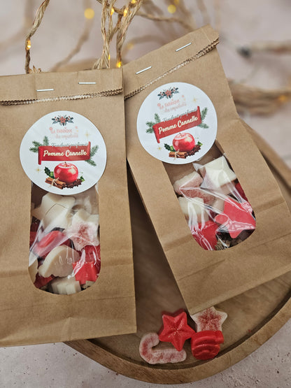 Sachet kraft de 14 fondants parfumés - COLLECTION NOËL 2025 / Pomme Cannelle