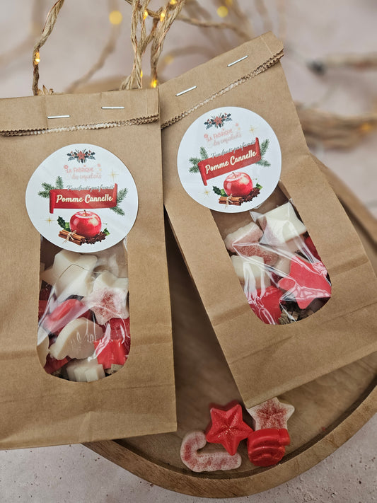 Sachet kraft de 14 fondants parfumés - COLLECTION NOËL 2025 / Pomme Cannelle