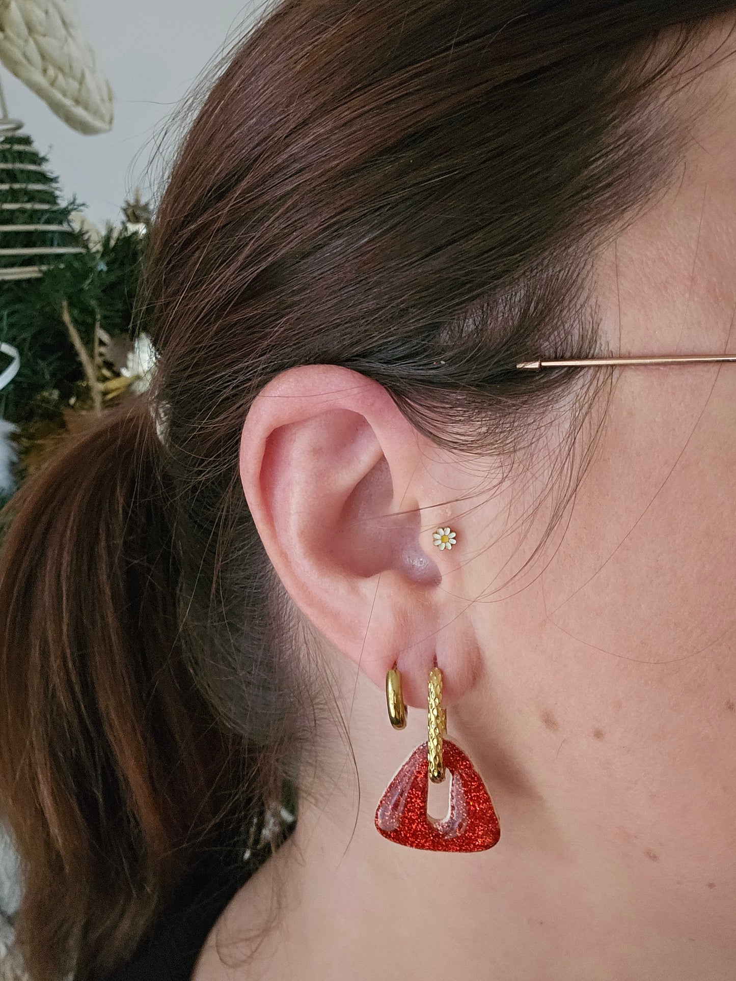 Bijou d'oreilles  - pour TRAGUS - MARGUERITE