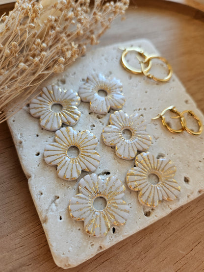 Pampilles interchangeables - par 2 - Collection Noël "Let it Shine" - MAXIME - BEIGE/ OR