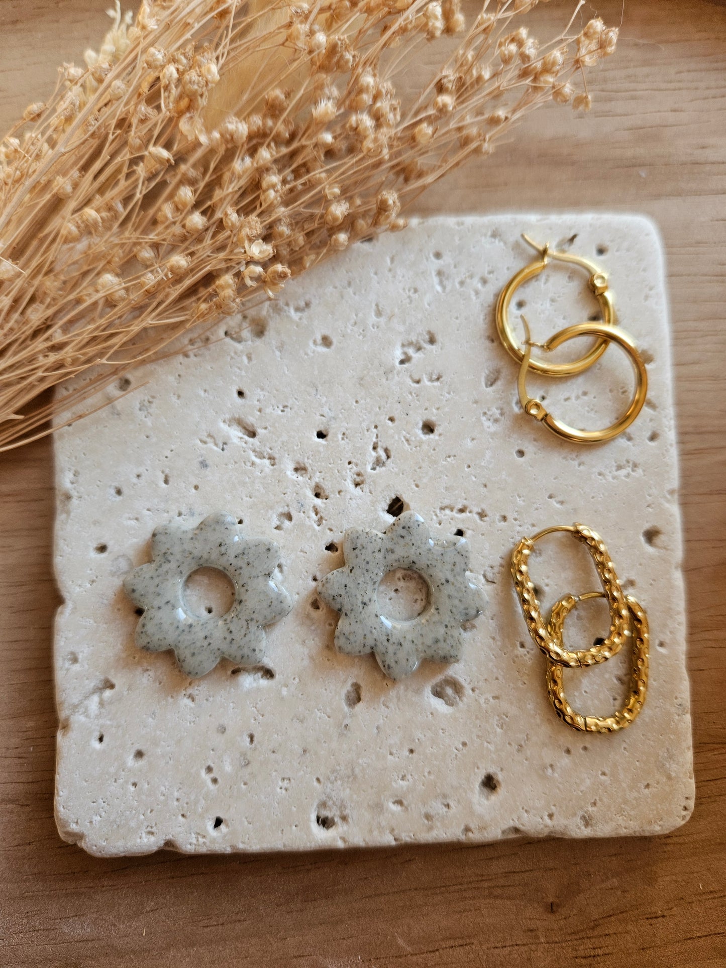 Pampilles interchangeables - par 2 -Collection Noël "Let it Shine" - LISETTE - GRANIT