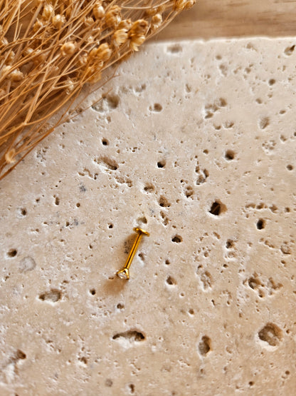 Bijou d'oreilles  - pour TRAGUS - ZIRCONE CUBIQUE