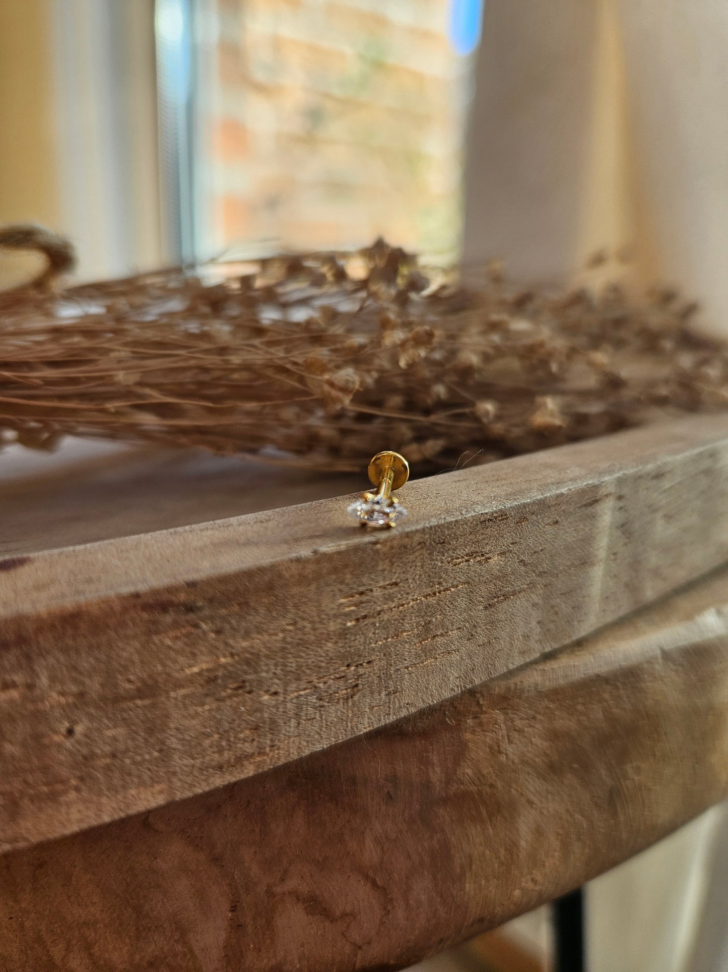 Bijou d'oreilles  - pour TRAGUS - ZIRCONE CUBIQUE