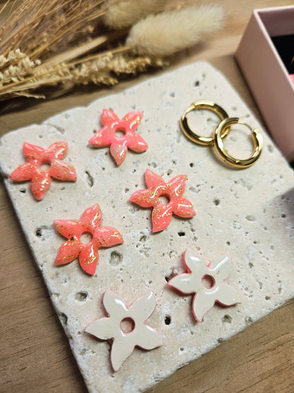 Pampilles interchangeables - par 2 - Collection ST Valentin - LOUISE - Rose & or