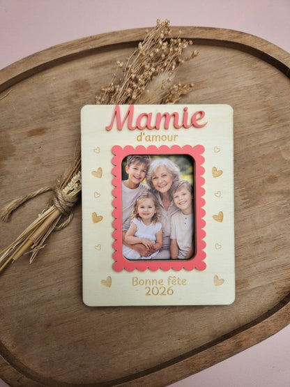 Polaroïd photo personnalisé - cadre feston couleur