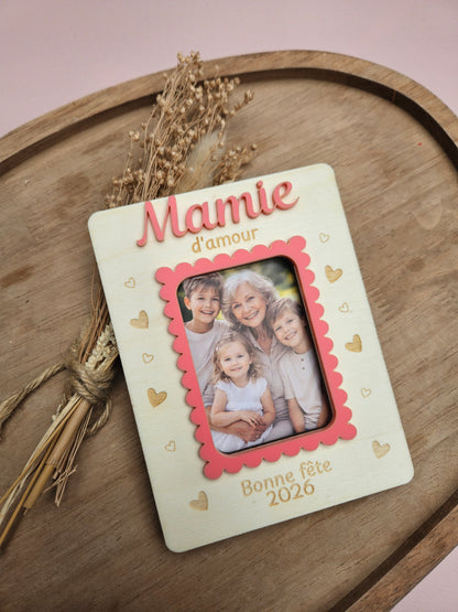 Polaroïd photo personnalisé - cadre feston couleur