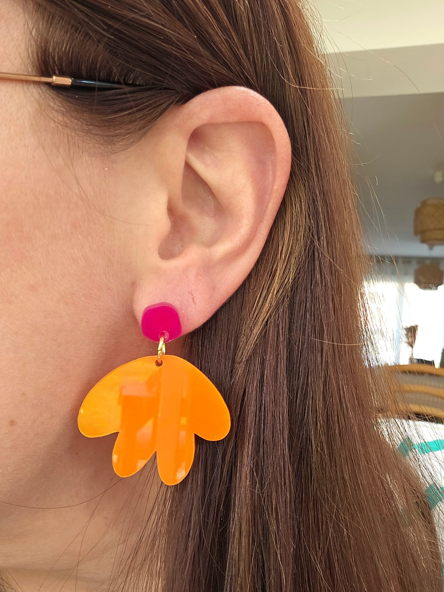 Boucles d'oreilles - MATHILDE - ORANGE