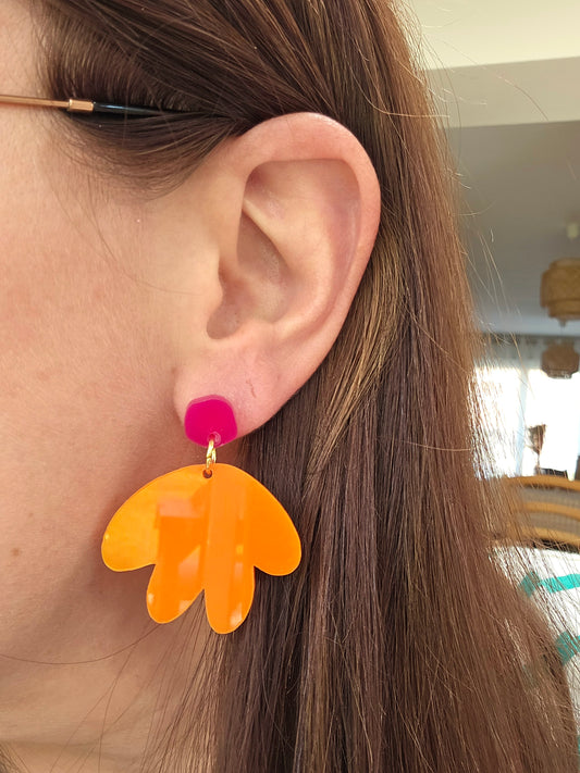 Boucles d'oreilles - MATHILDE - ORANGE