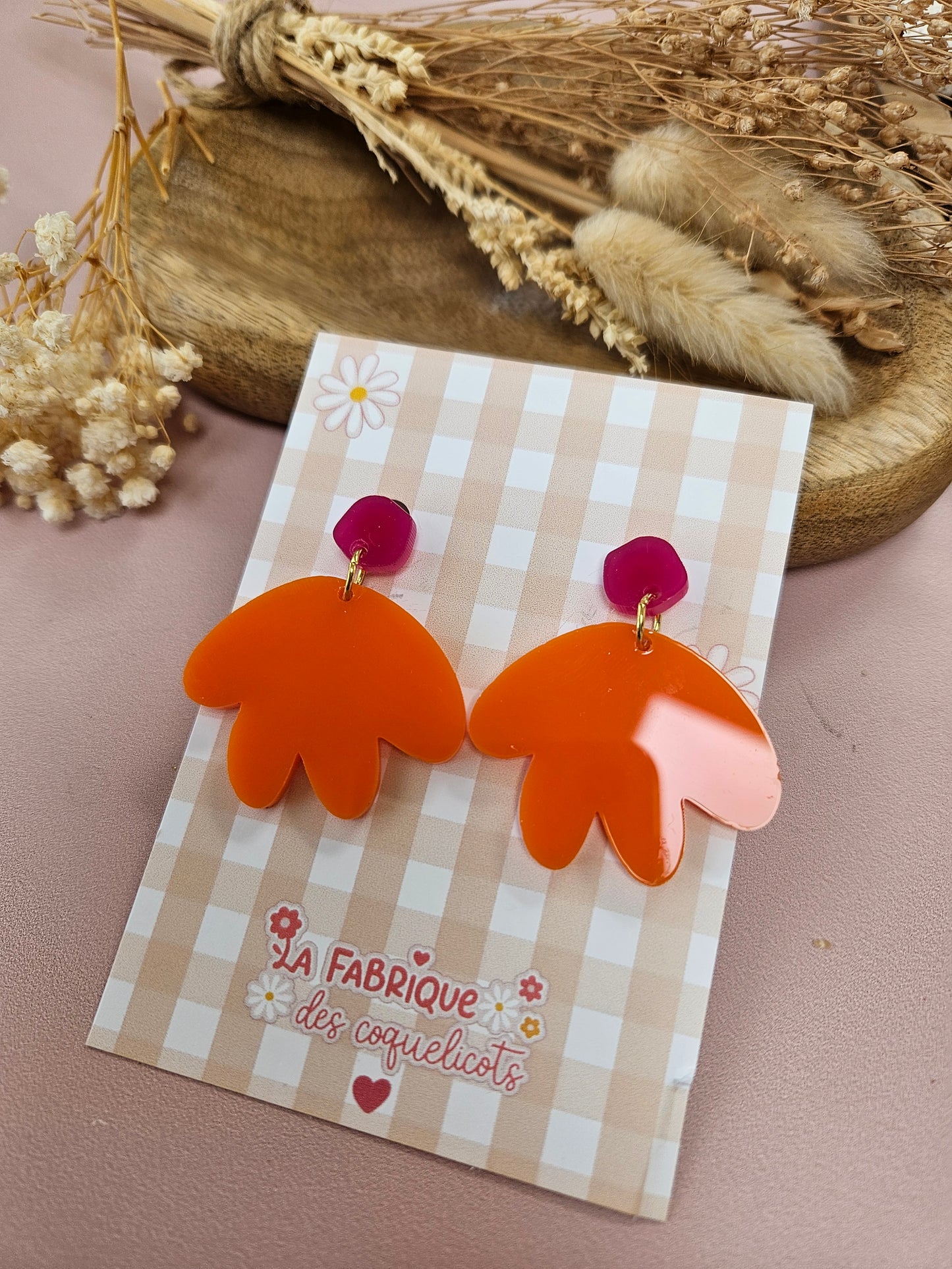 Boucles d'oreilles - MATHILDE - ORANGE
