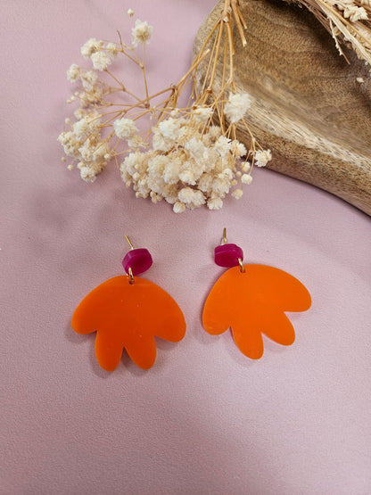 Boucles d'oreilles - MATHILDE - ORANGE