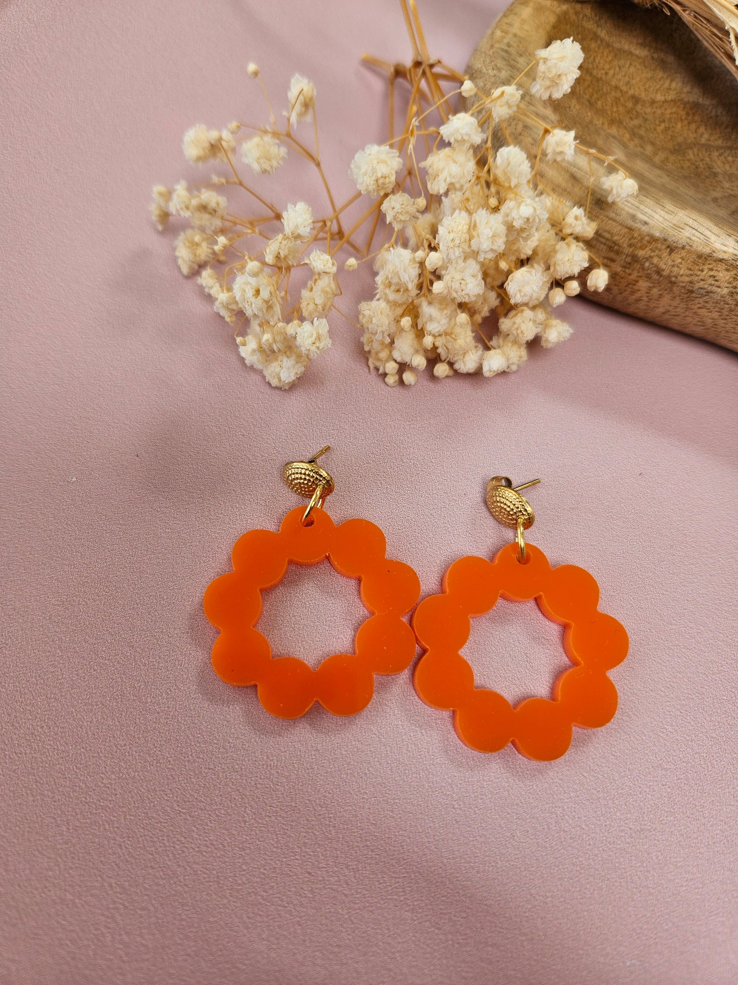 Boucles d'oreilles - BELLA - ORANGE