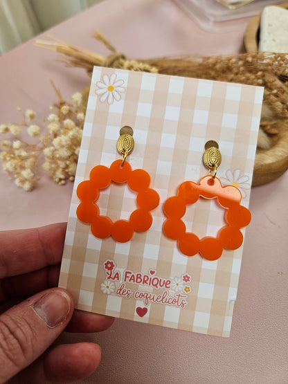 Boucles d'oreilles - BELLA - ORANGE