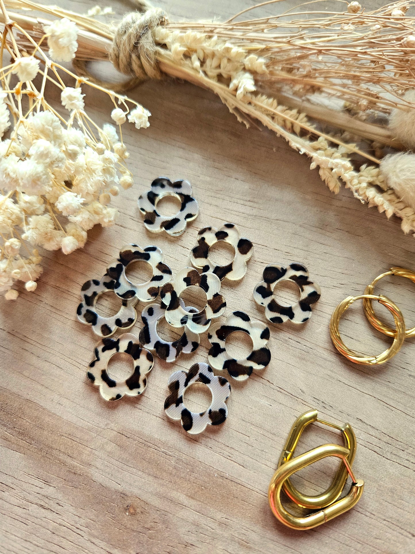 Pampilles interchangeables - par 2 - ZELIE - GRAOU LEOPARD