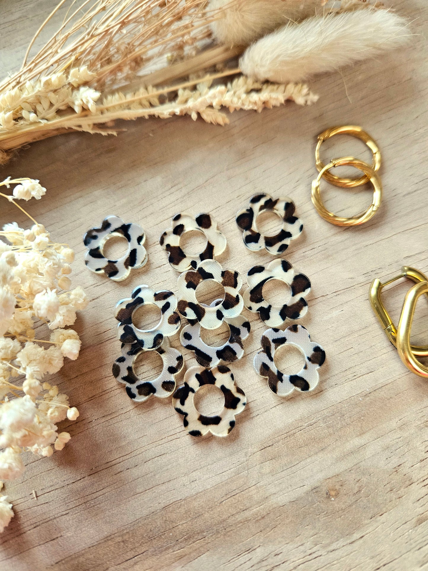 Pampilles interchangeables - par 2 - ZELIE - GRAOU LEOPARD