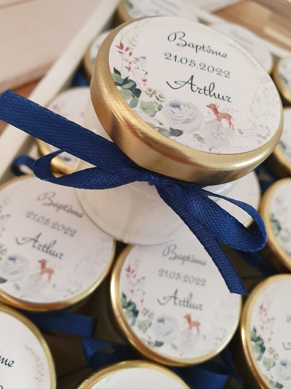 Mini Bougie personnalisée  | cadeau invité |