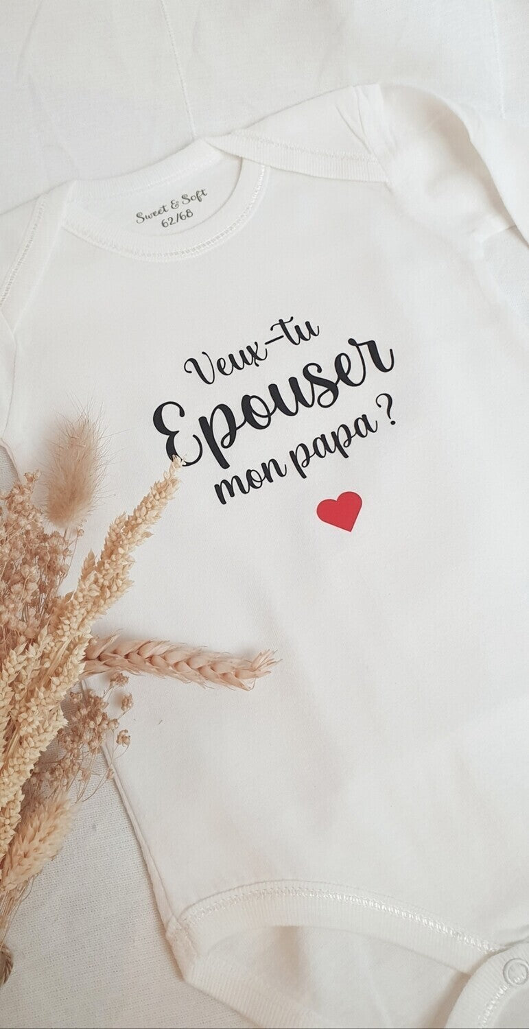 Body ou T-shirt personnalisé | annonce