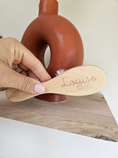 Brosse douce pour bébé personnalisée