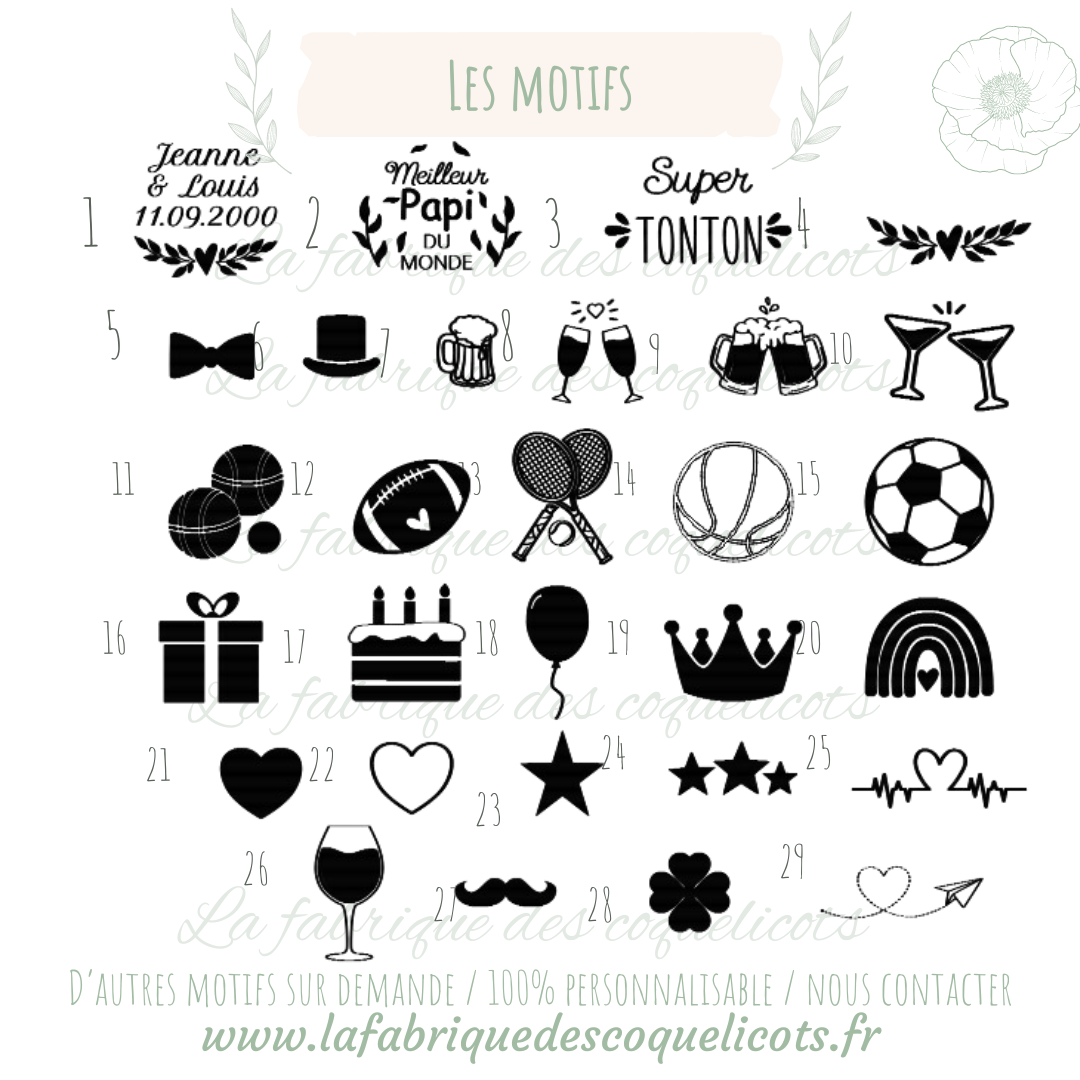 Brosse picot personnalisée