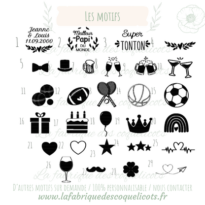 Brosse picot personnalisée