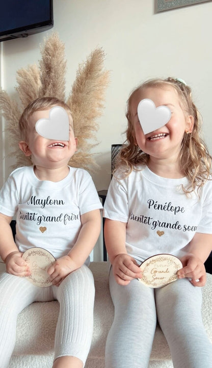 Body ou T-shirt personnalisé | annonce